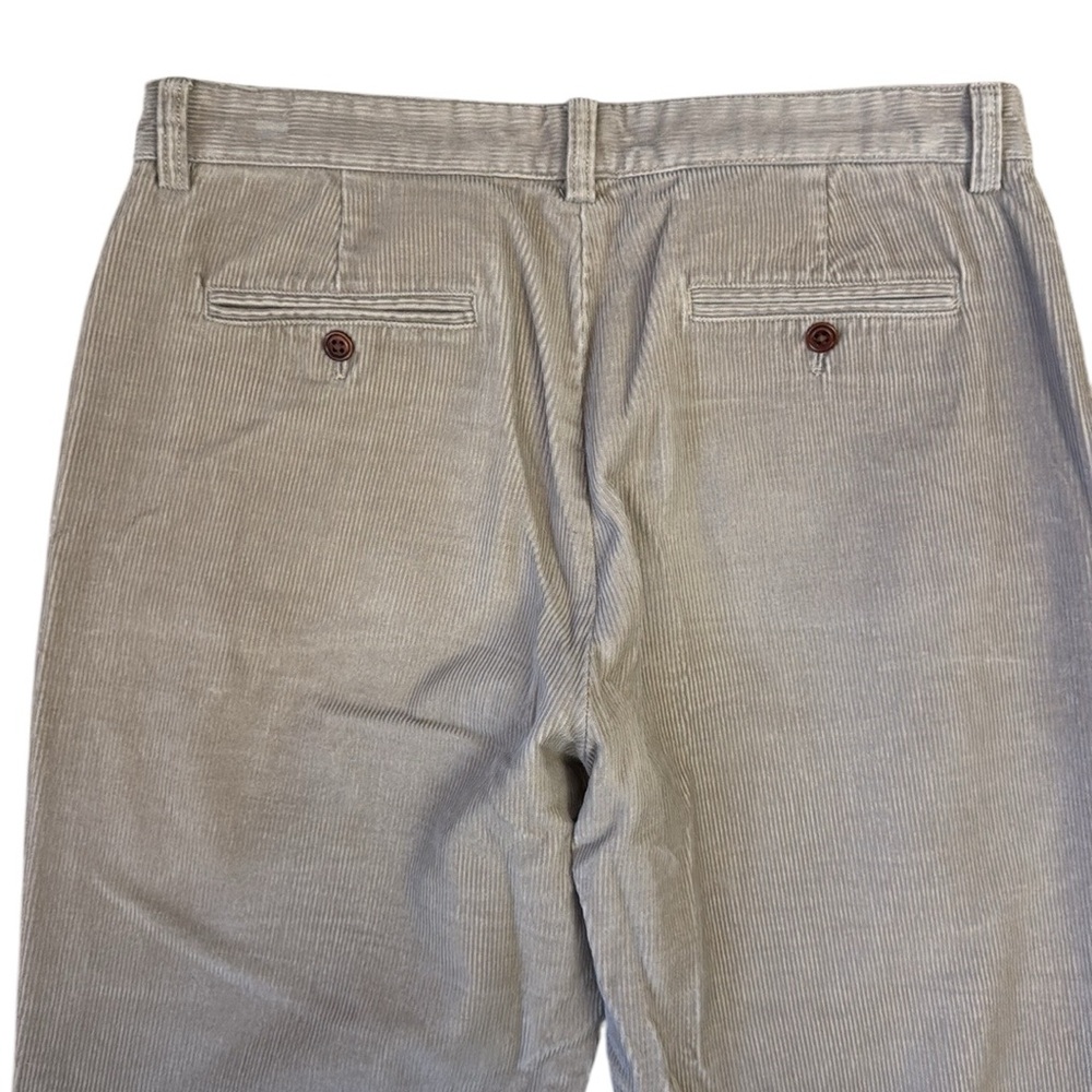 Vineyard Vines Wide Leg Tan Corduroy Club Pants Wide Wale Preppy Cotton 34x33 - Picture 10 of 12
